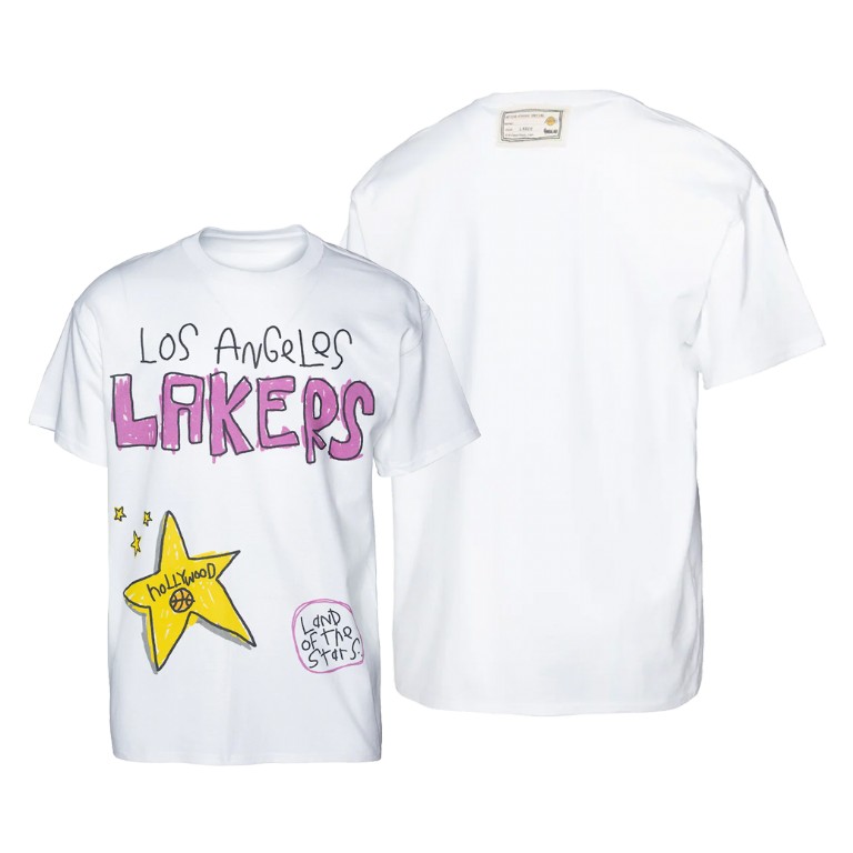 Men's Los Angeles Lakers NBA After School Special Whole New Game White Basketball T-Shirt UYW5683ZI